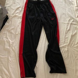 Black and red Nike sweatpants